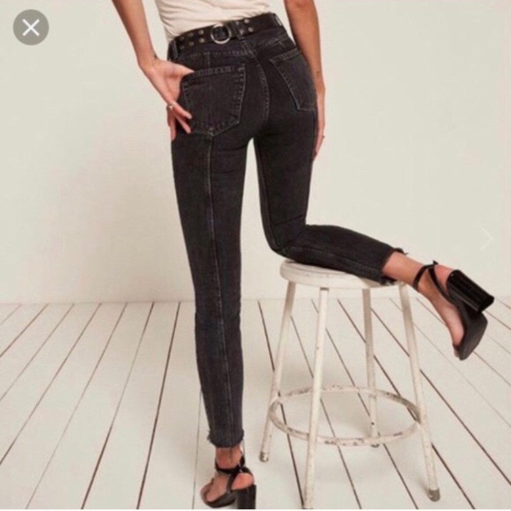 Reformation High Rise Seamed Jeans